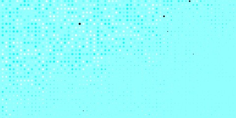 Light BLUE vector texture with circles. Colorful illustration with gradient dots in nature style. Pattern for wallpapers, curtains.