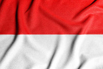 National flag of the Indonesia. The main symbol of an independent country. Flag of Indonesia.