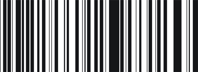 Barcode vector icon. Bar code for web design. Isolated illustration black and white