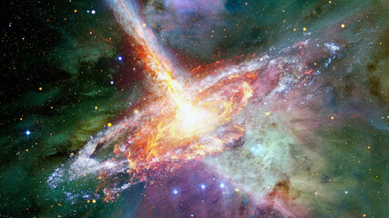 Neutron star. Elements of this image furnished by NASA
