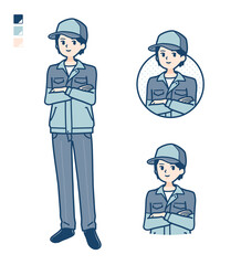 simple delivery man_relax-pose