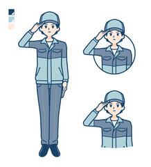 simple delivery man_salute