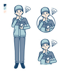 simple delivery man_smartphone-sigh