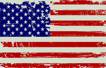 Grunge American flag