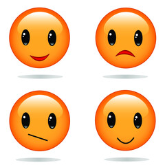 Set  Of Emoji vector Design