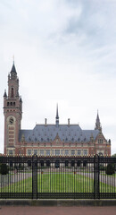 Fototapeta na wymiar International court of justice Peace Palace in The Hague, Netherlands