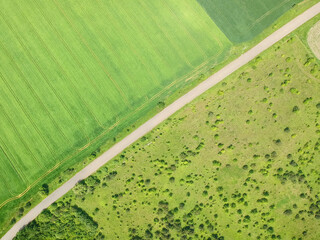 Country road aerial
