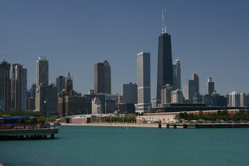 Fototapeta na wymiar Skyline Downtown Chicago Illinois 2013