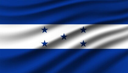 Flag of Honduras background template.