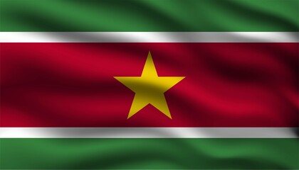 Obraz premium Flag of Suriname background template.