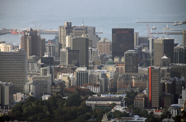 Obraz premium Overview from the Table mountain Cape Town South Africa