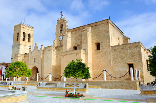 Church of San Bartolome (Saint Bartholomew) Villalba del Alcor. Huelva province Spain