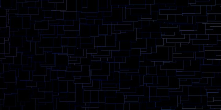 Dark BLUE vector layout with lines, rectangles. Colorful illustration with gradient rectangles and squares. Pattern for business booklets, leaflets