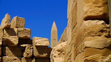 Luksor, Egipt, Karnak, Faraon, obelisk, monolit, starożytny © Artur