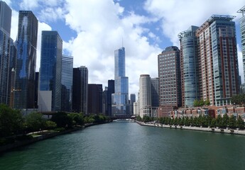 Fototapeta na wymiar Downtown Chicago Skyline 2013