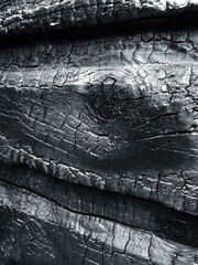 Pared de madera quemada