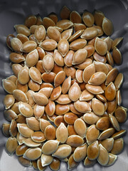 A set of dried seeds