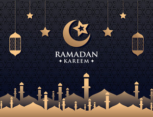 creative background ramadan kareem