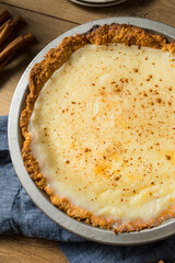 Homemade Sweet Sugar Cream Pie