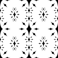 Seamless pattern created by several objects set to background