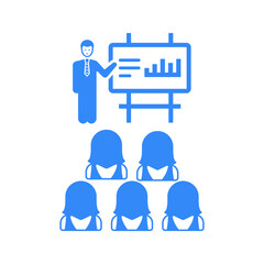 Business Presentation Icon / blue version