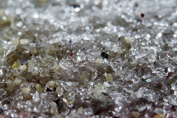 Fine sand with quartz parts photographed in the studio