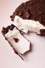 yummy milky vanilla and chocolate ice cream