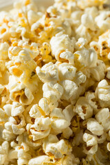 Homemade Salty Buttered Popcorn