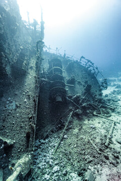 shipwreck in the sea