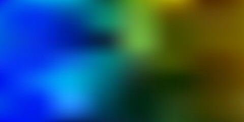 Light blue, green vector abstract blur drawing.