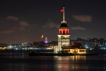 Fototapeta premium Maiden's Tower , Istanbul, Turkey