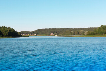 Ladoga Lake with Stone Embankment in Sortavala