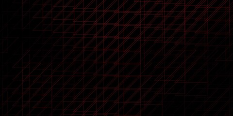 Dark Red vector pattern with lines. Gradient abstract design in simple style with sharp lines. Smart design for your promotions.