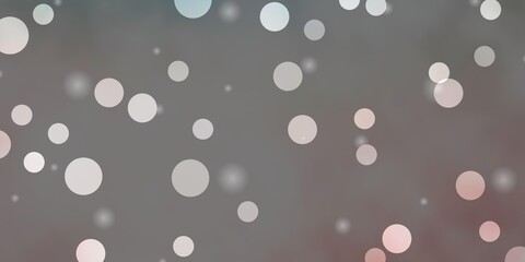 Light Pink, Green vector background with circles, stars. Colorful illustration with gradient dots, stars. Pattern for websites.