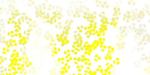 Light yellow vector texture with memphis shapes.