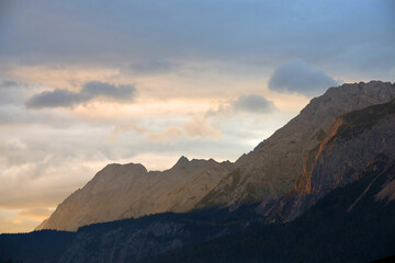 Alpine landscape of Bavaria, Germany, Europe