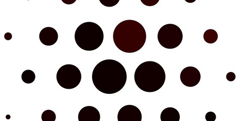 Light Red vector pattern with circles. Modern abstract illustration with colorful circle shapes. New template for your brand book.