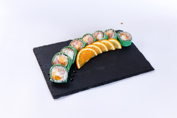 Sushi rolls japanese cuisine restaurant menu food