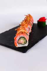Sushi rolls japanese cuisine restaurant menu food