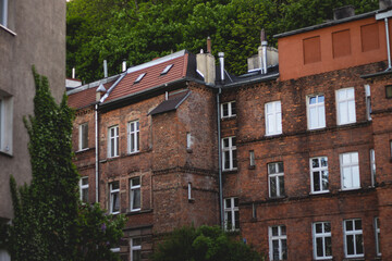 Fototapeta na wymiar old houses in gdansk