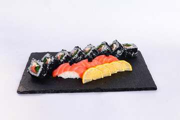 food dish sushi cocktails menu fish rolls 