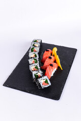Sushi rolls japanese cuisine restaurant menu food
