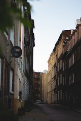 narrow street in the old town