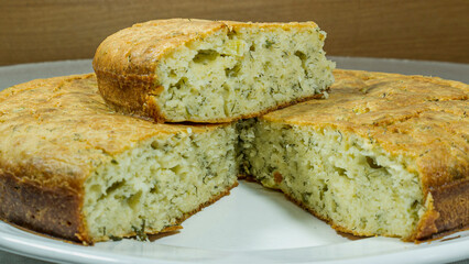 dill cheese salty cake