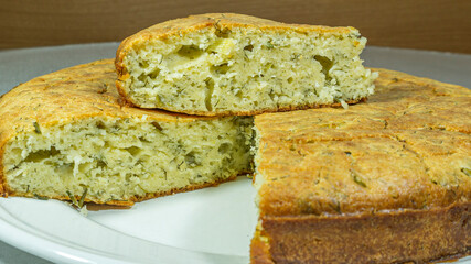 dill cheese salty cake