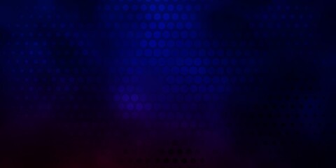 Dark Blue, Red vector layout with circle shapes. Colorful illustration with gradient dots in nature style. Design for your commercials.