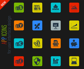 Business and Finance Web Icons
