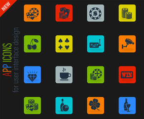 casino icon set