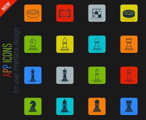 chess icon set