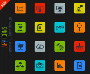 social network icon set